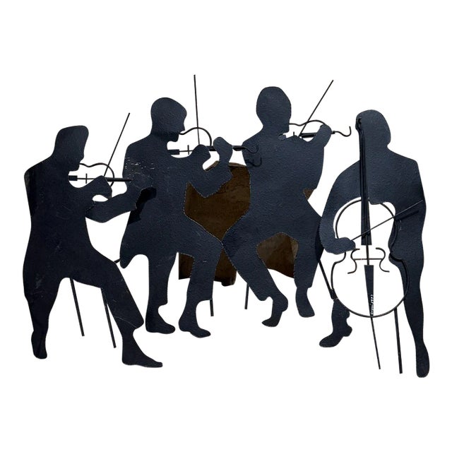 1970s Curtis Jere Mid-Century Modern Iron Music Band Sculpture For Sale