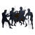 1970s Curtis Jere Mid-Century Modern Iron Music Band Sculpture For Sale