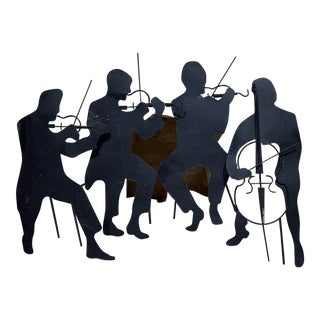 Mid-Century Modern Sculpture Curtis Jere Music Band Scene For Sale