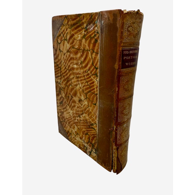 Late 19th Century Antique Poetical Works of Elizabeth Barrett Browning Complete Edition Published by Thomas Y. Crowell & Company New York 1887 For Sale - Image 5 of 12