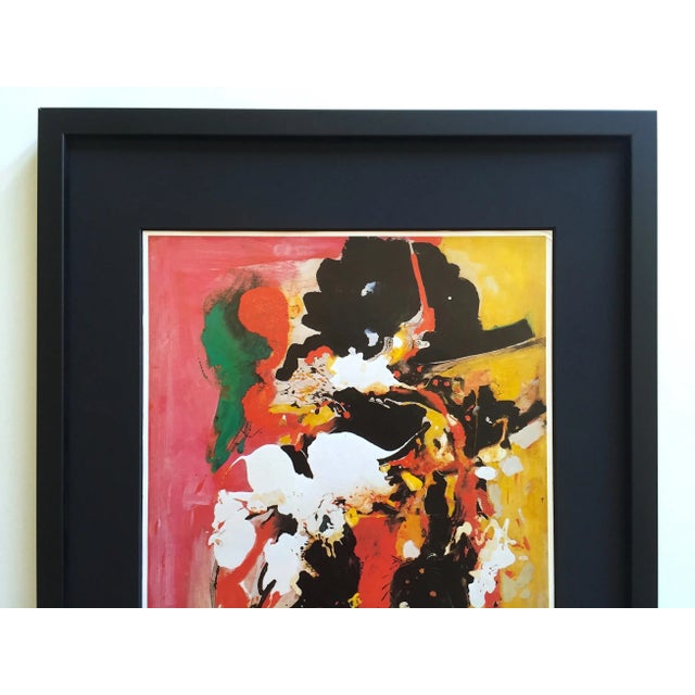 This Hans Hofmann rare vintage 1976 first edition Mid Century Modern Abstract Expressionist custom framed collector's...