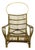 Mediterranean High-Back Lounge Chair in Bamboo and Rattan, 1960s For Sale