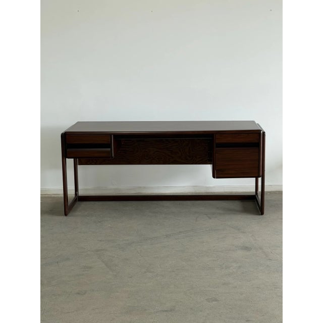 Mid-Century Modern Danish Rosewood Executive Desk – Floating Top For Sale - Image 14 of 18