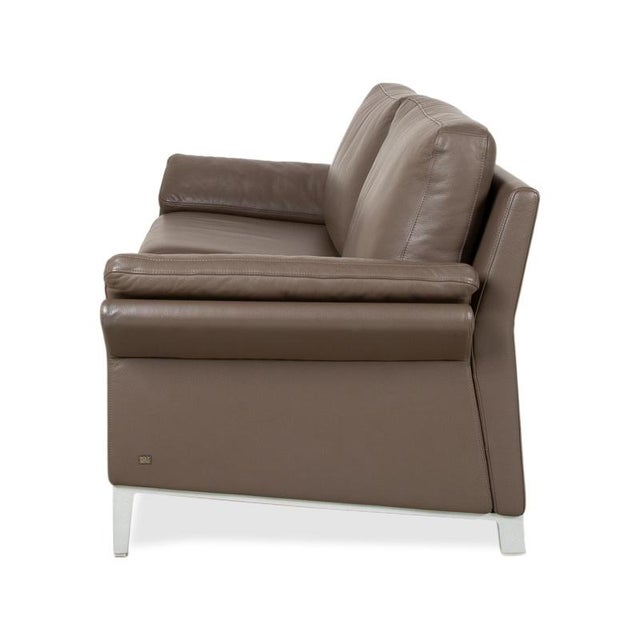 Model 3300 2-Seater Sofa in Brown-Grey Leather from Rolf Benz For Sale - Image 10 of 11
