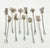 1950s Vintage Abalone Cocktail Picks – Set of 11 Iridescent Mid-Century Appetizer Forks With Organic Shapes For Sale - Image 5 of 7