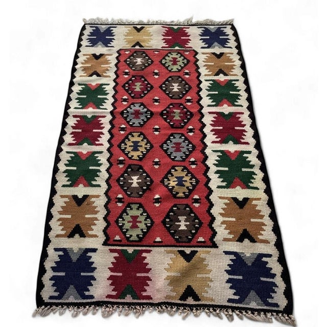 Vintage Artisan-Crafted Balkan Hercegovina Rug, 1960s For Sale - Image 9 of 9