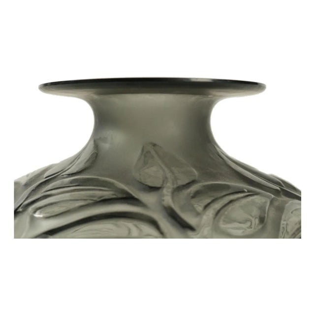 Gray Sophora Vase by Rene Lalique For Sale - Image 3 of 6