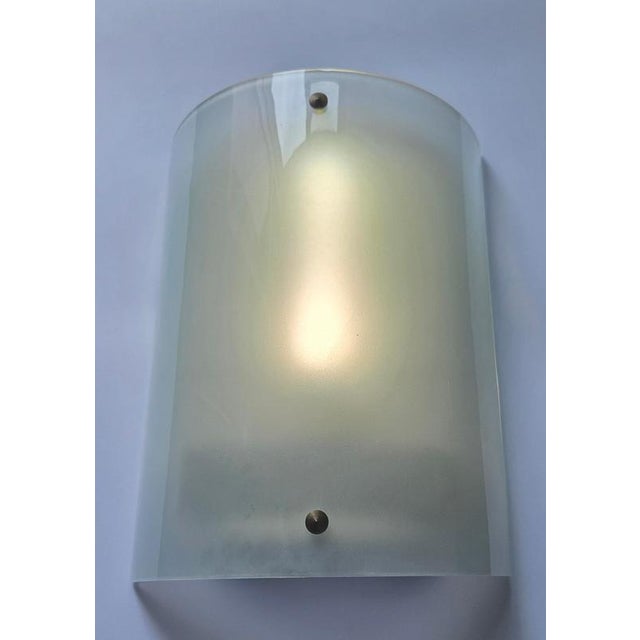 Large Mid-Century Glass Wall Lamp, 1970s For Sale - Image 12 of 17