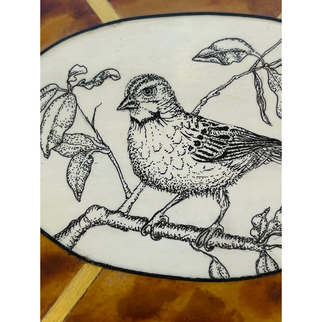 Artist Hand Painted Faux Tortoise & Pen & Ink Decorative Boxes - Set of 3 For Sale - Image 15 of 18