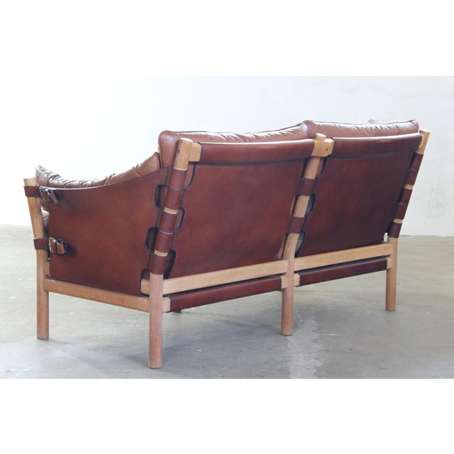 Metal Vintage Ilona Lounge Sofa attributed to Arne Norell for Norrell Mobel AB, 1960s, 1970s For Sale - Image 7 of 10