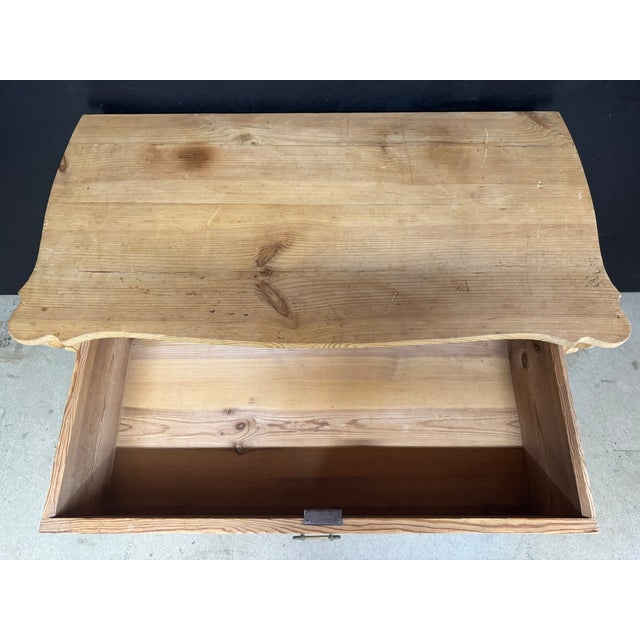 Pine Chest of 3 Drawers, 1900 For Sale - Image 11 of 13