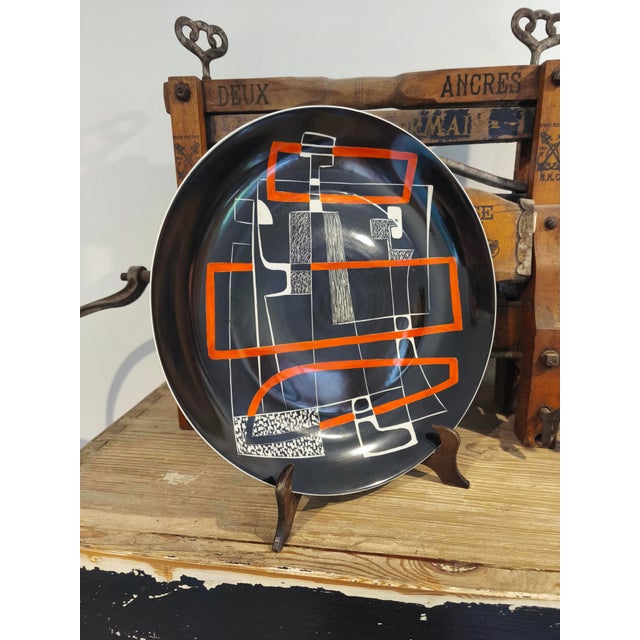 Karolina Decorative Plate in Porcelain, 1960s For Sale - Image 4 of 10