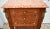Inlaid Wood Nightstand Vintage Italian 3 Drawer Marble Accent Chest Brass Ormolu 80s For Sale - Image 9 of 13