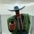 Plastic 1990s Attributeed to Markus Pierson Coyote Sculpture 22” Painted Resin Cowboy Figurine Mint For Sale - Image 7 of 11