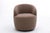 White Cozy Swivel Barrel Chair, Modern Boucle Lounge Seating, Compact Accent Furniture For Sale - Image 8 of 17
