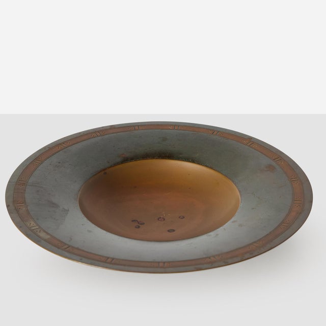 Art Deco 1940s Bronze Platter by Just Andersen For Sale - Image 3 of 10