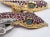 Cleopatra Style Necklace 20 Carat Red Garnet Blue Topaz Sterling Silver Gold Double Snake Branch For Sale - Image 9 of 12