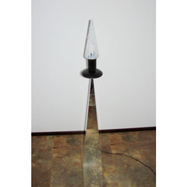 Floor Lamp in Metal and Glass, 1990s For Sale - Image 4 of 13