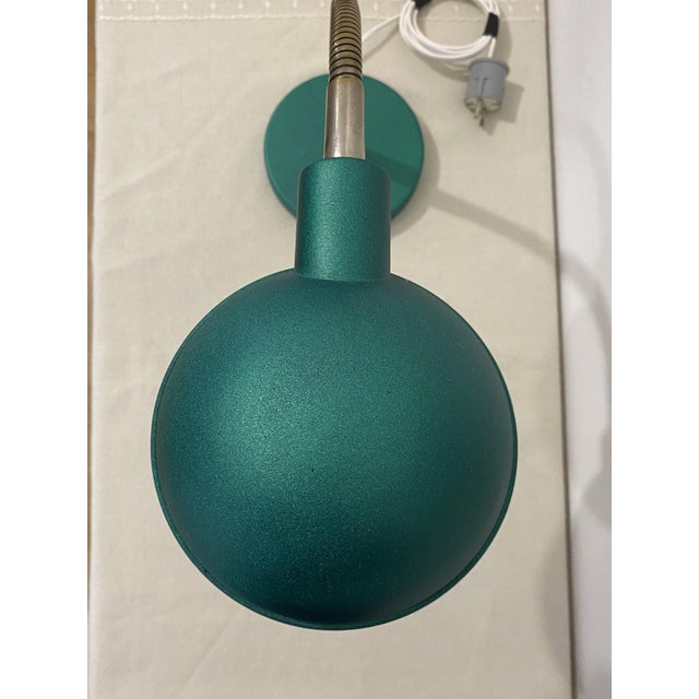 Mid-Century Modern Adjustable Gooseneck Desk Lamp in Emerald Green, 1960s For Sale - Image 6 of 18