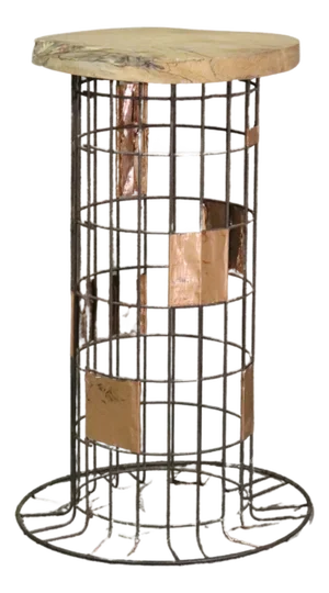 Mid 20th Century Mixed Metal Pedestal
