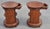 Pair Late 20th Century Italian Fruitwood Small Single Drawer Drum Side Tables For Sale - Image 9 of 15