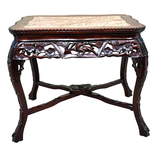 19th Century Oriental Hardwood Rectangular Coffee Table, 1870s For Sale - Image 11 of 12