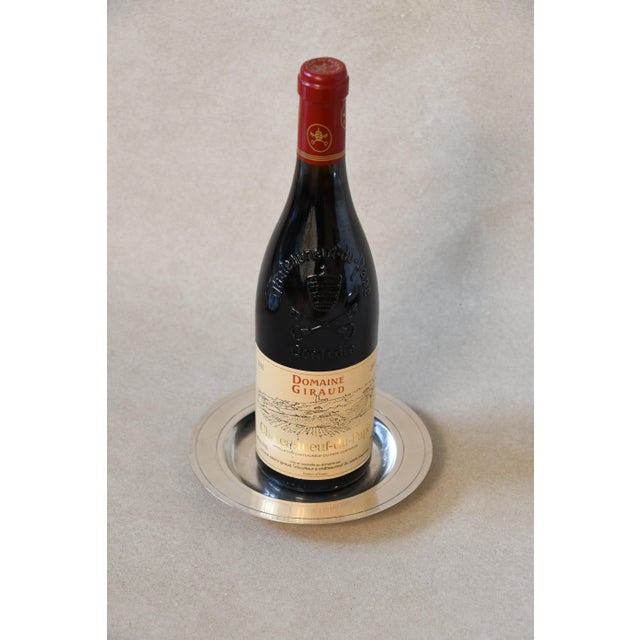 Vintage Christofle Silverplate Wine Bottle Coaster For Sale - Image 4 of 6