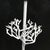 Metal Midcentury Coral Motif Wrought Iron Floor Lamp in White For Sale - Image 7 of 7