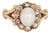 Gia Natural Saltwater Pearl Ring Antique Victorian Diamond 14k Gold Sz 6.5 For Sale