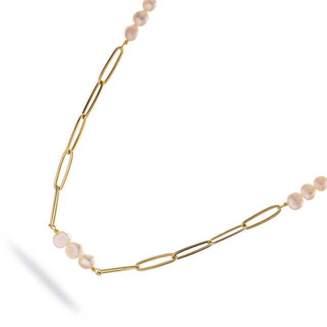 Eternal Pearl Harmony Choker Gold Necklace For Sale - Image 9 of 10