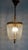 Brass Lead Crystal Pearl Three Lights Chandelier, 1960s For Sale - Image 6 of 11