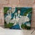 Up for consideration is a beautiful green and blue Asian abstract painting. This would look lovely in your home and it is...