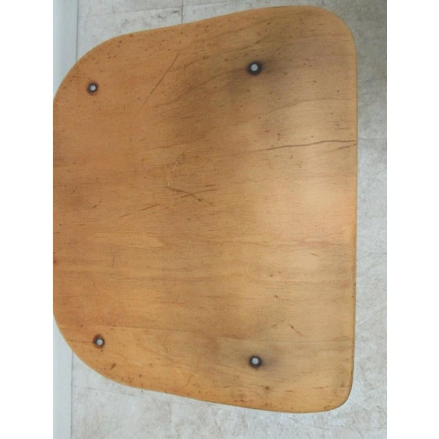 Wood Vintage Toledo Drafting Industrial Medium Counter Swivel Bar Stool Chair GG For Sale - Image 7 of 12