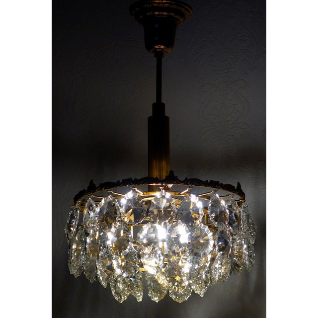Brass and Crystal Pendant Light from Bakalowits & Söhne, 1960s, in Very Good conditions. Designed 1960 to 1969 I have...