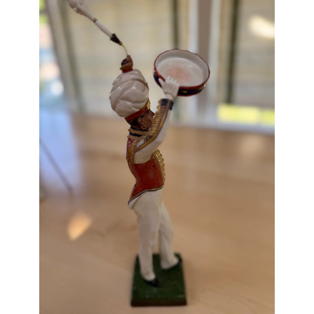 Ceramic Sitzendorf German Porcelain Indian Jambourine 1st Guards Circa 1830 For Sale - Image 7 of 7