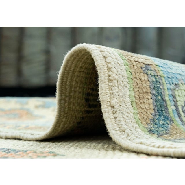 Textile Turkish Oushak Rug 5'1" x 7'3" #17209 For Sale - Image 7 of 8