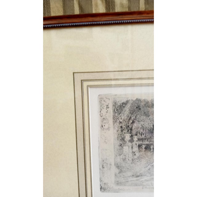 Figurative The Country Neighbors Original Etching by Felix Buhot Ca1875 For Sale - Image 3 of 6