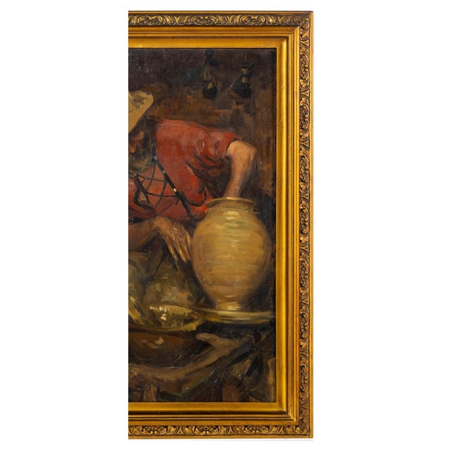 Modern Alves Cardoso, Potter, 1927, Oil Painting on Canvas For Sale - Image 3 of 8