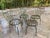 Coffee Francois Carre Distressed Petite Garden Chairs - Set of 4 For Sale - Image 8 of 12