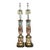Vintage Italian Eglomise Rose Lamps - A Pair For Sale