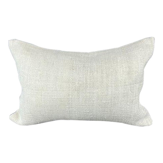 16 x 24 Hemp Pillow Turkish Cushion Natural White Pillow Cushion Cover For Sale