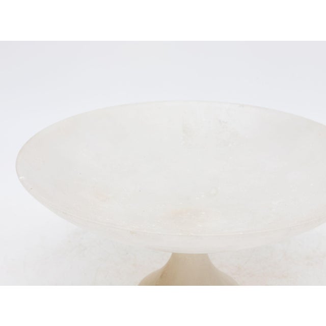 Early 20th Century Translucent Neoclassical Alabaster Compote, Italian Early 20th Century For Sale - Image 5 of 5