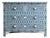 Arabesque Bone Inlay Four-Drawer Chest – Blue by House of Jaipur For Sale