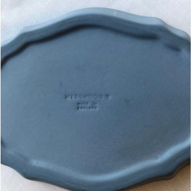 Wedgwood 1970s Vintage Wedgwood Blue Jasperware Dish For Sale - Image 4 of 5