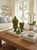 Pair of Vintage Olive Green Glazed Ceramic Covered Urns - Graduated Sizes For Sale - Image 9 of 12