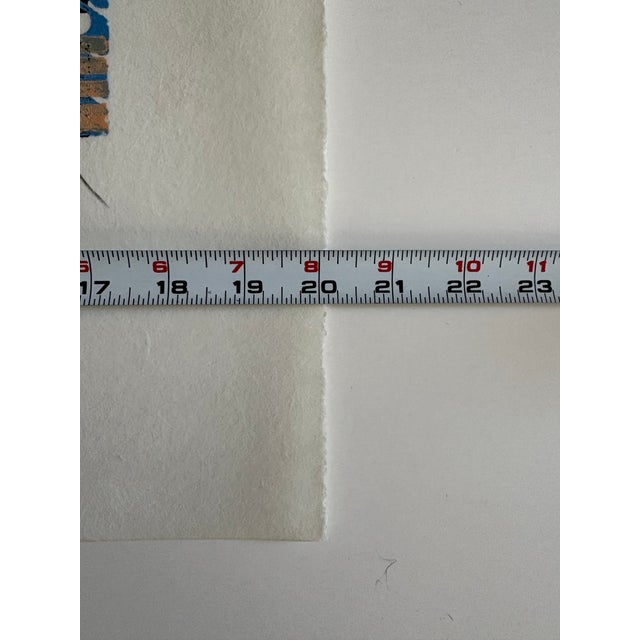 Barbara Beck Abstract Mid Century Modern Woodblock Print on Paper - Signed/Numbered/Unframed For Sale - Image 4 of 5