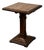 Square Coffee Table with Marble Top and Copper Footrest For Sale