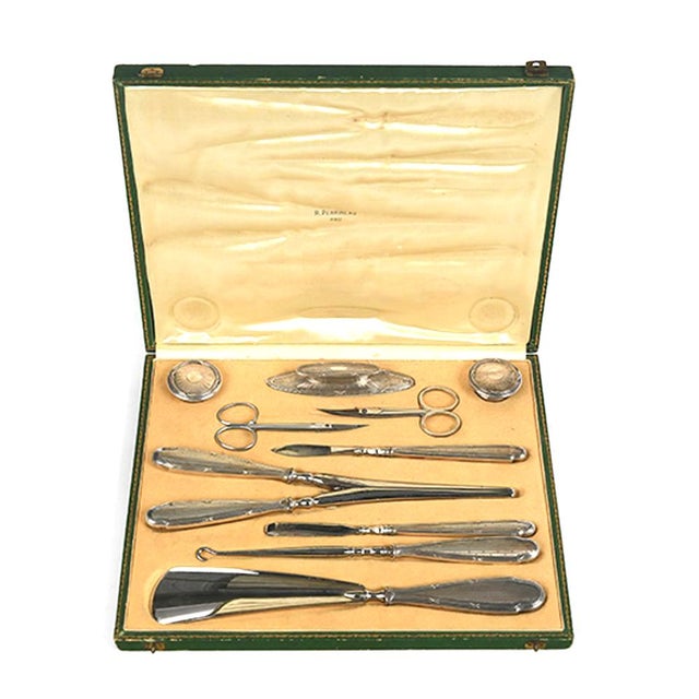 Antique Silver Toiletry Set For Sale - Image 7 of 7