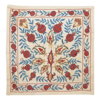 20"x20" 100% Silk Cushion Cover. Embroidered Pillowcase. Handmade Lace Pillow For Sale