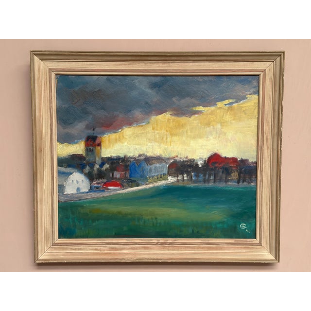 A.G., Village, 1948, Oil on Panel For Sale - Image 4 of 18